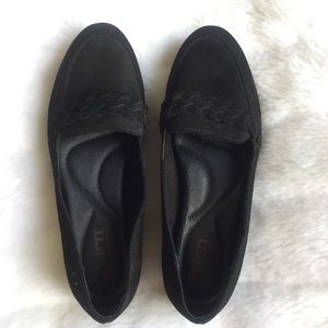 Born Mirror Suede Flats Loafers 9.5